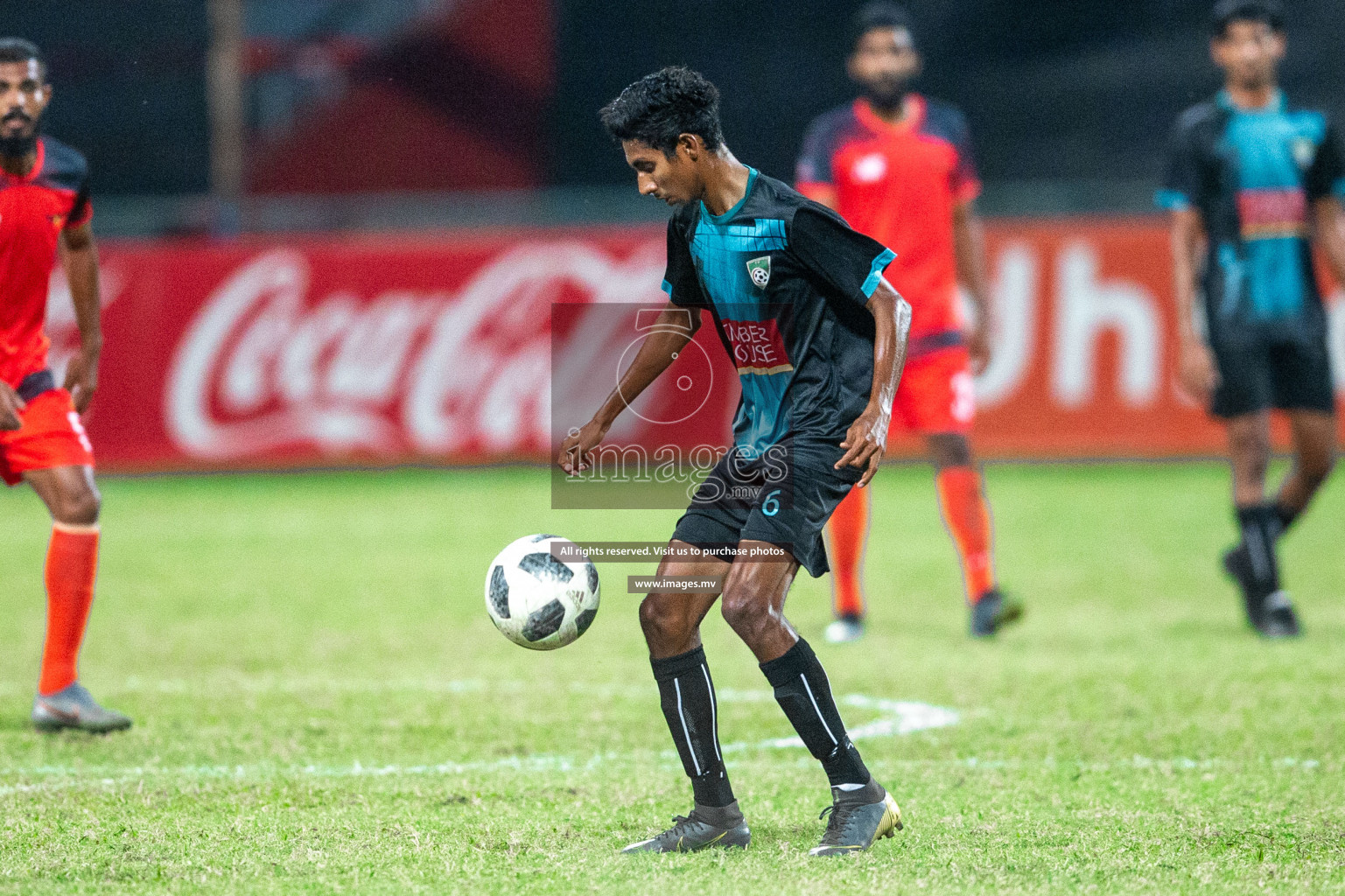 Da Grande vs Foakaidhoo in Dhiraagu Dhivehi Premier League 2019/2020 held in Male', Maldives on 2nd Feb 2020 Photos: Suadh Abdul Sattar /images.mv