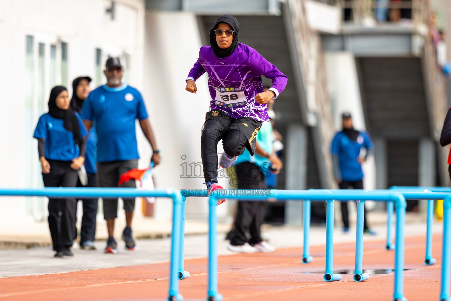 Day 2 of MWSC Interschool Athletics Championships 2024 held in Hulhumale Running Track, Hulhumale, Maldives on Sunday, 10th November 2024.
Photos by: Ismail Thoriq / Images.mv