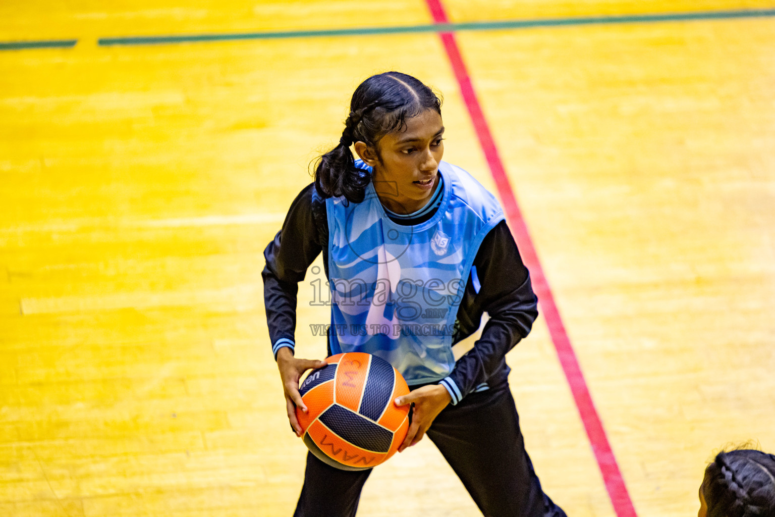 Day 12 of 25th Inter-School Netball Tournament was held in Social Center at Male', Maldives on Thursday, 22nd August 2024. Photos: Nausham Waheed / images.mv