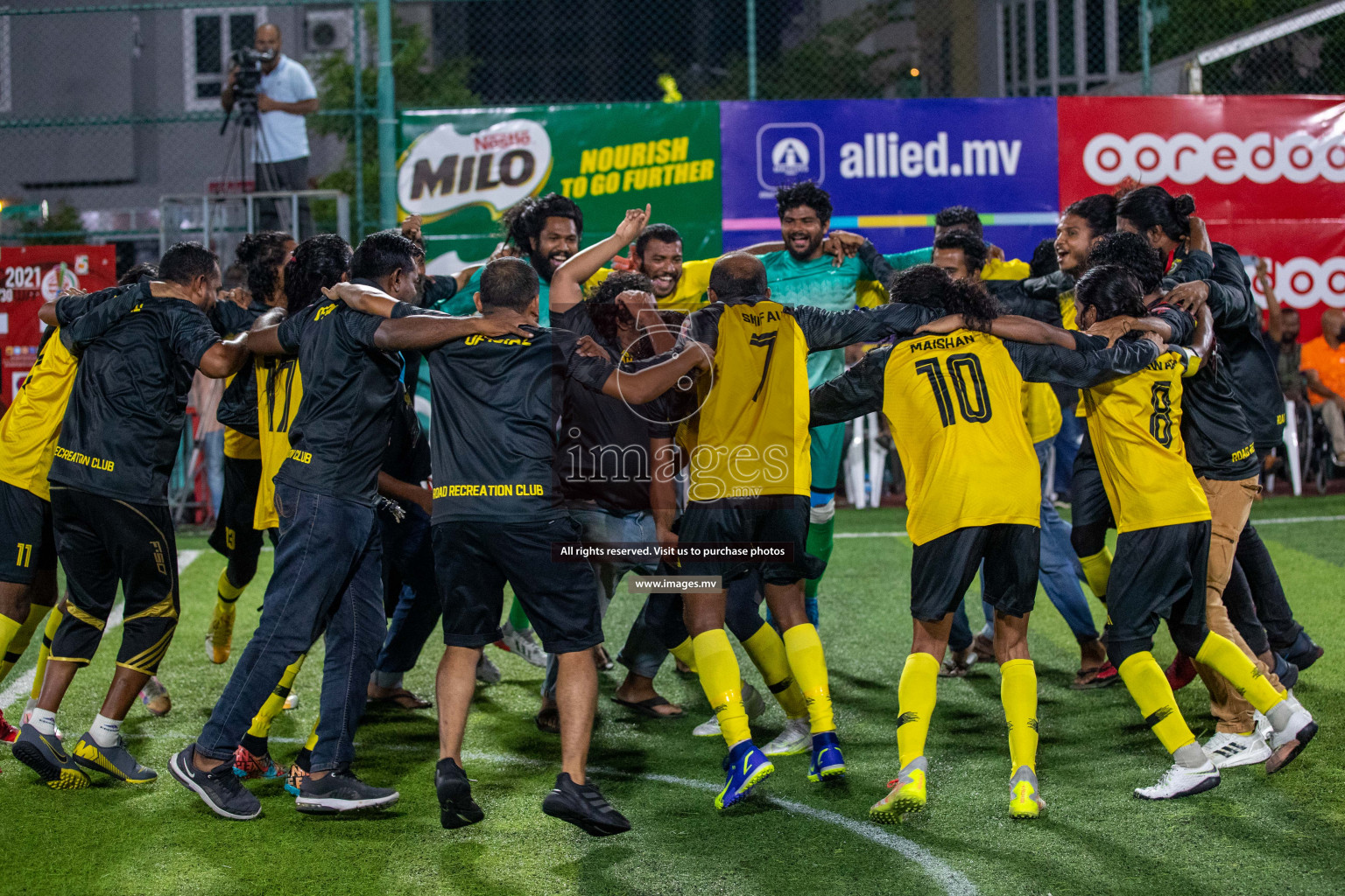 RRC Vs FSM in the Semi Finals of Club Maldives 2021 held in Hulhumale, Maldives on 19 December 2021. Photos: Ismail Thoriq / images.mv