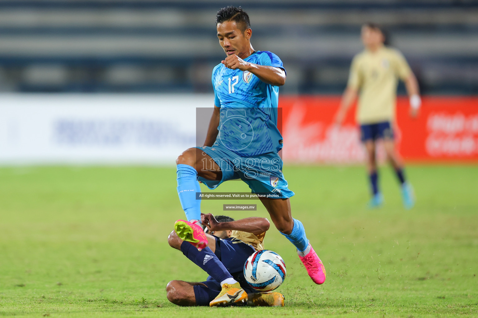 India vs Kuwait in SAFF Championship 2023 held in Sree Kanteerava Stadium, Bengaluru, India, on Tuesday, 27th June 2023. Photos: Nausham Waheed, Hassan Simah / images.mv