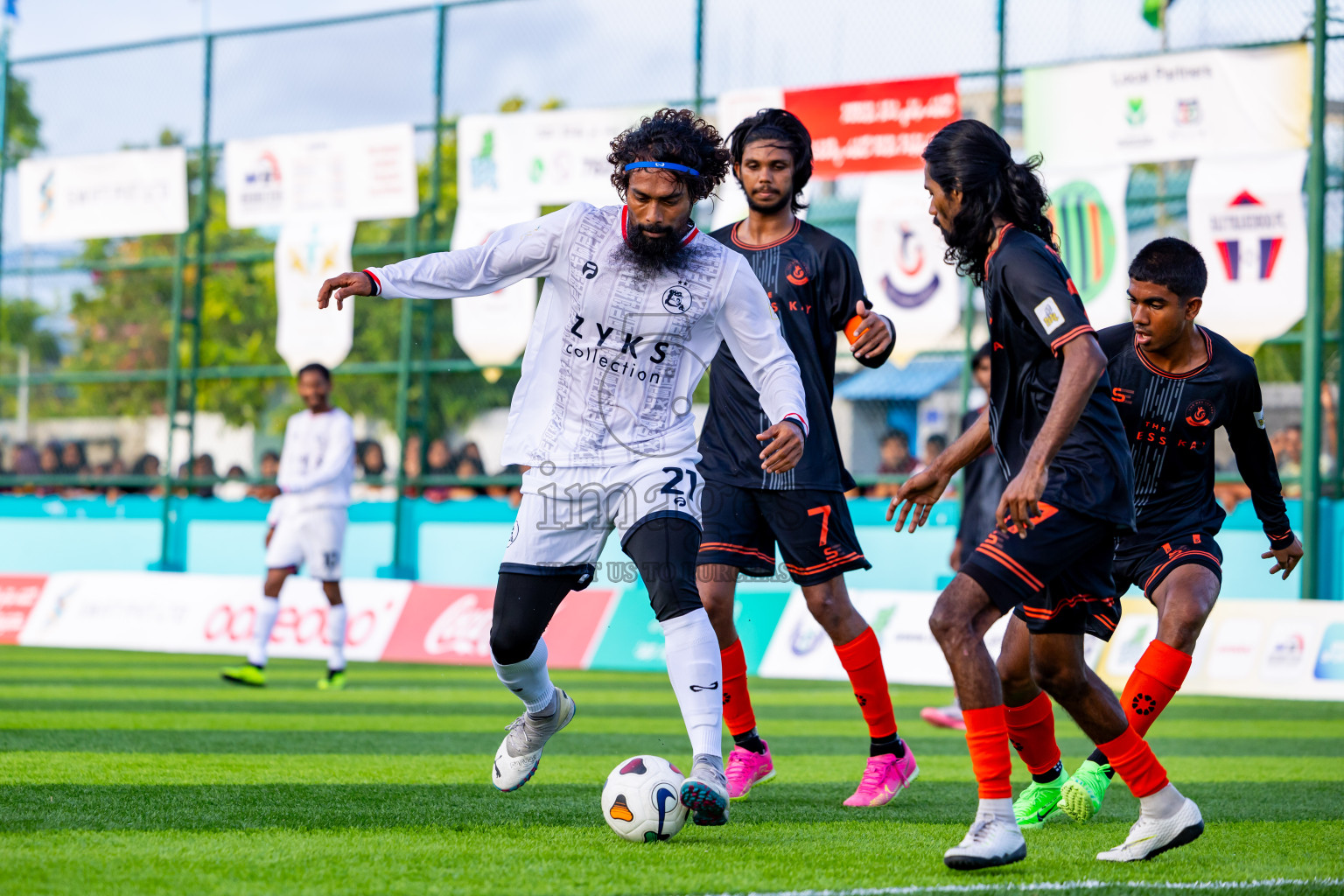 Kovigoani vs Dee Ess Kay in Day 2 of Laamehi Dhiggaru Ekuveri Futsal Challenge 2024 was held on Saturday, 27th July 2024, at Dhiggaru Futsal Ground, Dhiggaru, Maldives Photos: Nausham Waheed / images.mv