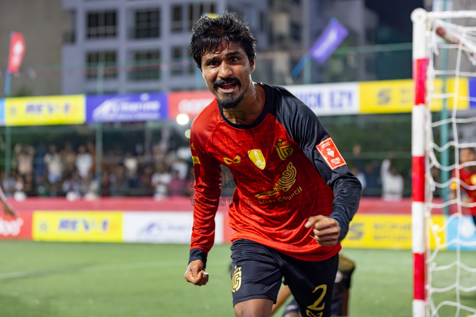 L. Gan VS Th. Omadhoo on Day 35 of Golden Futsal Challenge 2024 was held on Tuesday, 20th February 2024, in Hulhumale', Maldives 
Photos: Hassan Simah, / images.mv