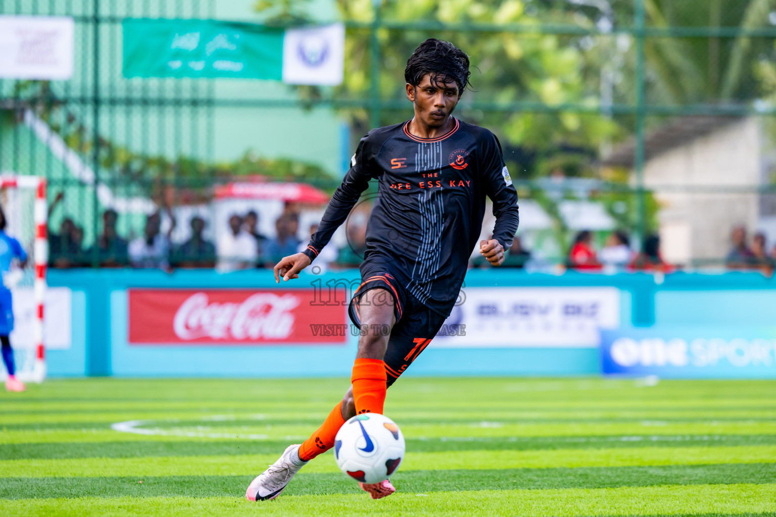 Kovigoani vs Dee Ess Kay in Day 2 of Laamehi Dhiggaru Ekuveri Futsal Challenge 2024 was held on Saturday, 27th July 2024, at Dhiggaru Futsal Ground, Dhiggaru, Maldives Photos: Nausham Waheed / images.mv