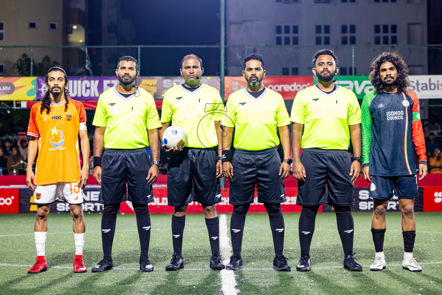 Thaa Hirilandhoo vs L Isdhoo in zone round Day 30 of Golden Futsal Challenge 2025 was held on Monday , 3rd February 2025, in Hulhumale', Maldives. Photos: Nausham Waheed / images.mv