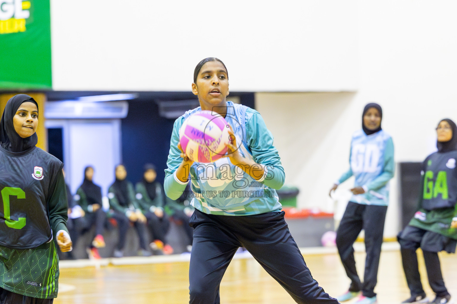 Day 5 of 26th Inter-School Netball Tournament 2025 was held in Social Center Indoor Hall on Wednesday, 22nd October 2025. Photos: Ismail Thoriq / images.mv