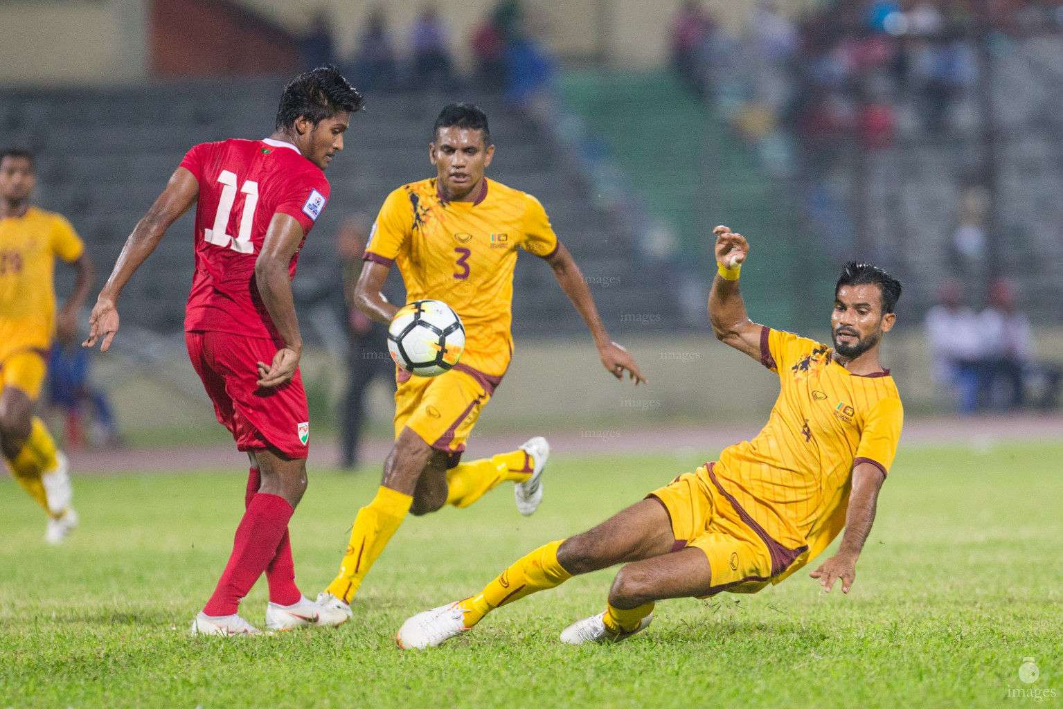 Maldives vs Sri Lanka in SAFF Suzuki Cup 2018 in Dhaka, Bangladesh, Friday, September 07, 2018. (Images.mv Photo/ Suadh Abdul Sattar)