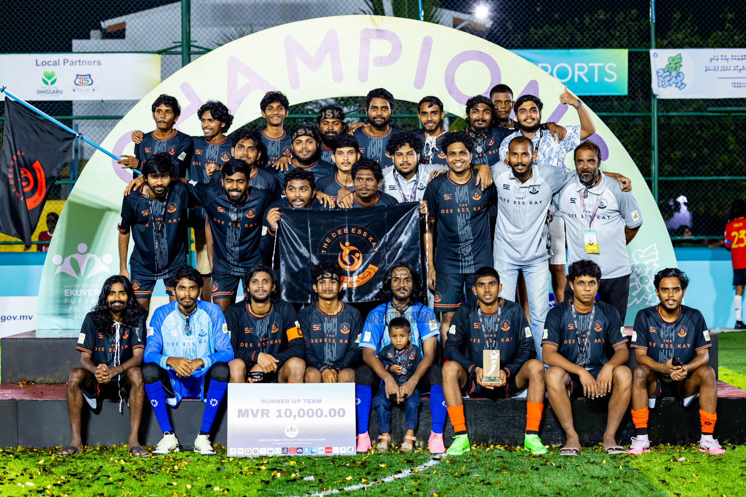 Dee Ess Kay vs Kovigoani in Final of Laamehi Dhiggaru Ekuveri Futsal Challenge 2024 was held on Wednesday, 31st July 2024, at Dhiggaru Futsal Ground, Dhiggaru, Maldives Photos: Nausham Waheed / images.mv