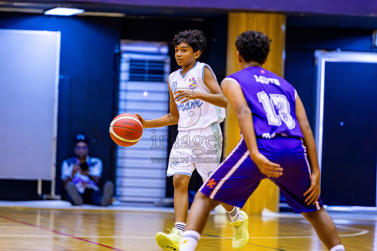 Ghiyasuddin International School vs Finland International School in day 28 of Junior Basketball Championship 2024 was held in Social Center, Male', Maldives on Thursday, 12th December 2024. Photos: Nausham Waheed / images.mv