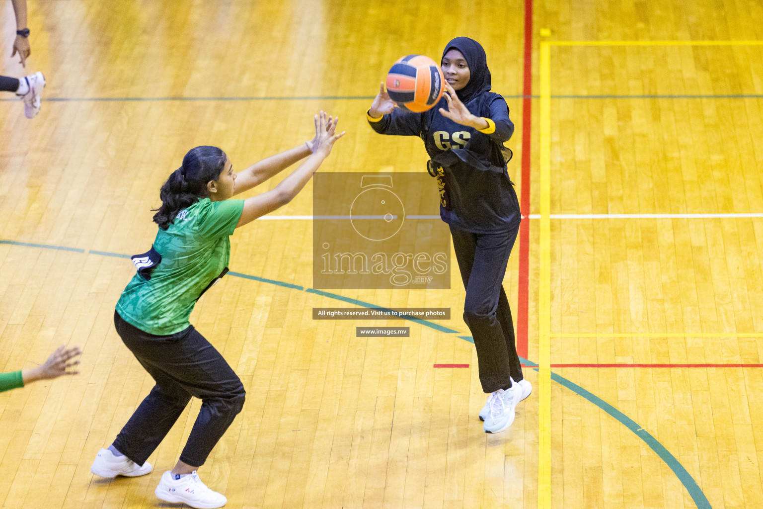 Day6 of 24th Interschool Netball Tournament 2023 was held in Social Center, Male', Maldives on 1st November 2023. Photos: Nausham Waheed / images.mv