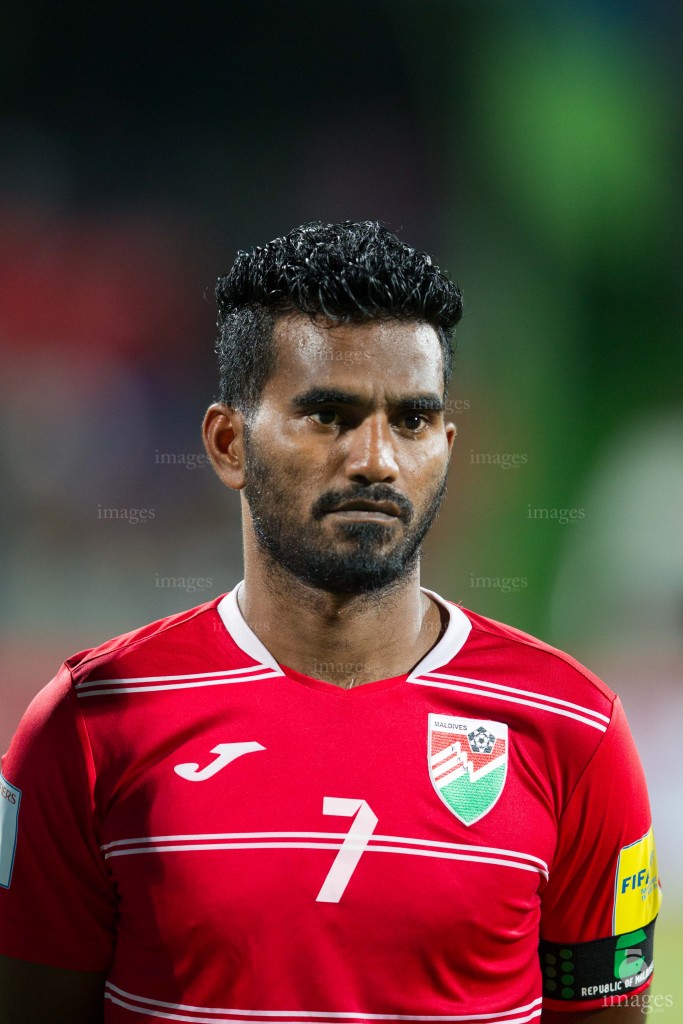 World Cup Qualification match between Maldives and Bhutan in Galolhu Grounds in Male', Maldives, Tuesday, March. 29, 2016. (Images.mv Photo/ Hussain Sinan).