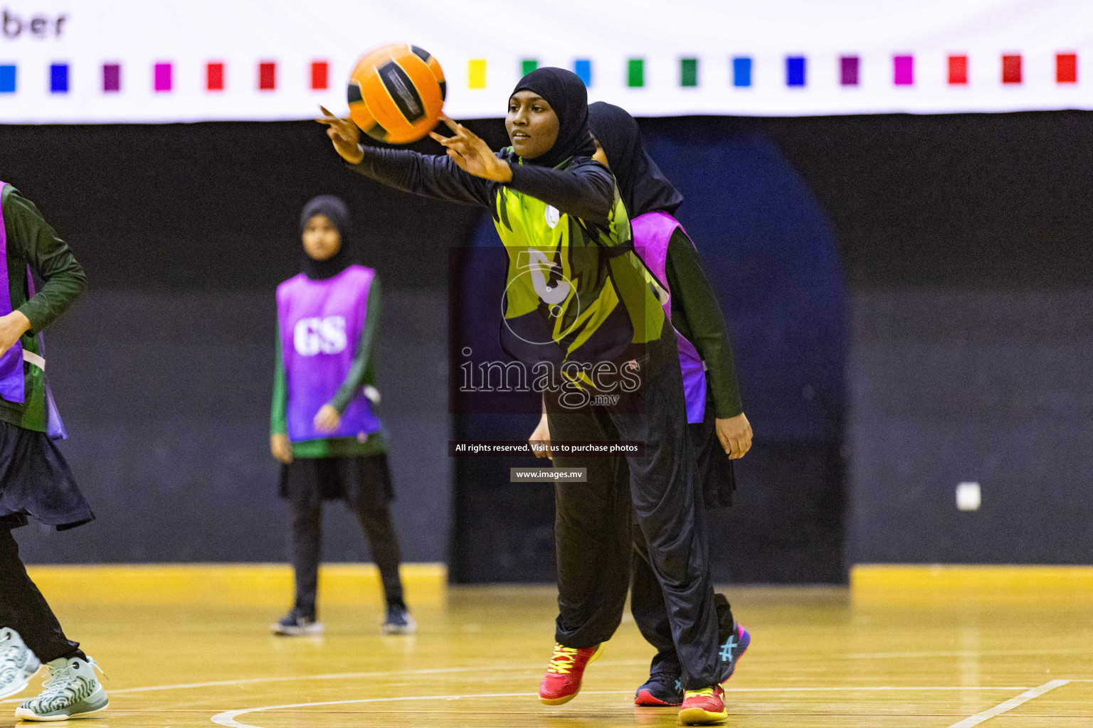 Day2 of 24th Interschool Netball Tournament 2023 was held in Social Center, Male', Maldives on 28th October 2023. Photos: Nausham Waheed / images.mv