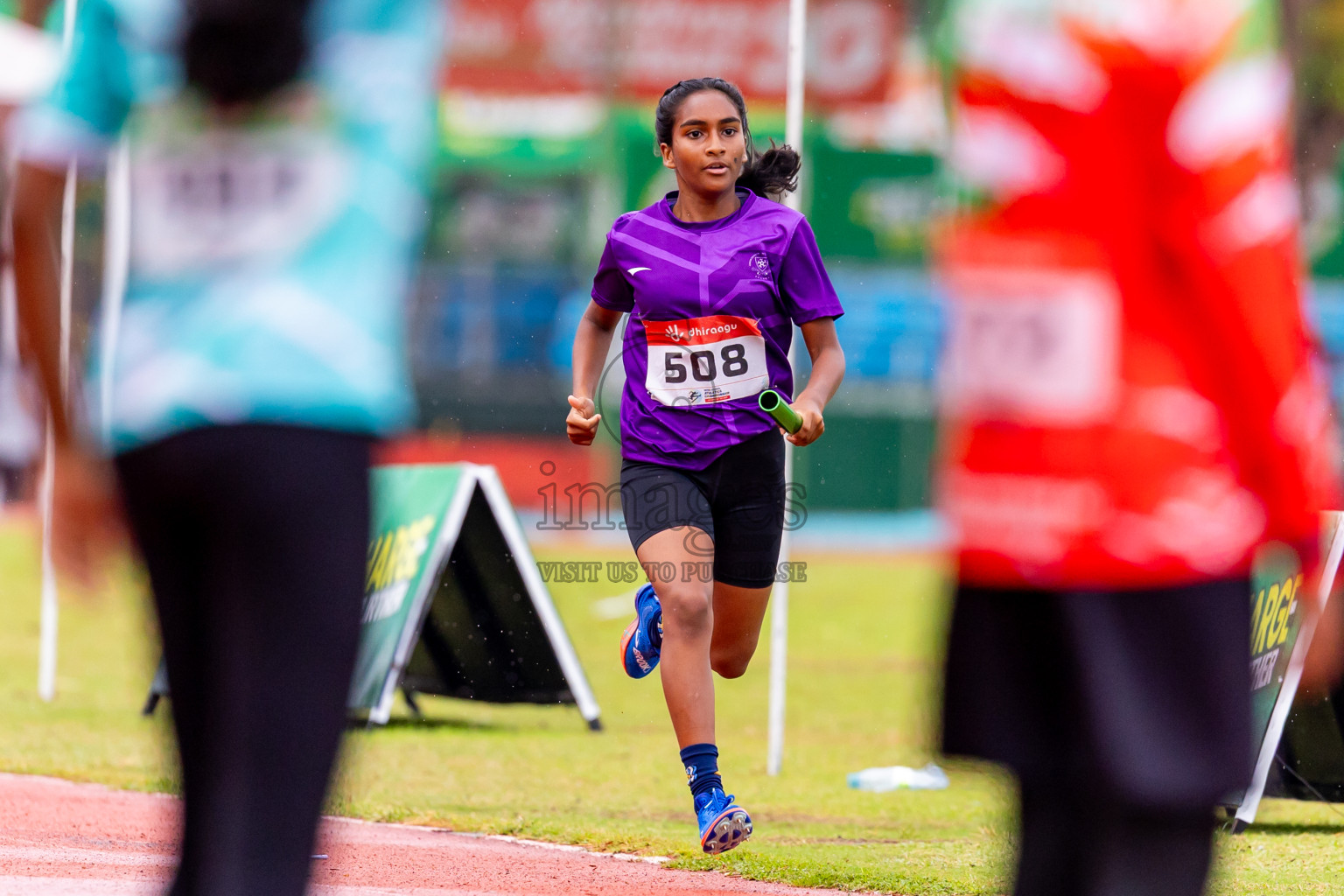 Day 6 of Inter-school Athletics Championship 2025 held in Ekuveni Synthetic Track, Male', Maldives on Sunday, 12th October 2025. Photos by: Nausham Waheed / Images.mv