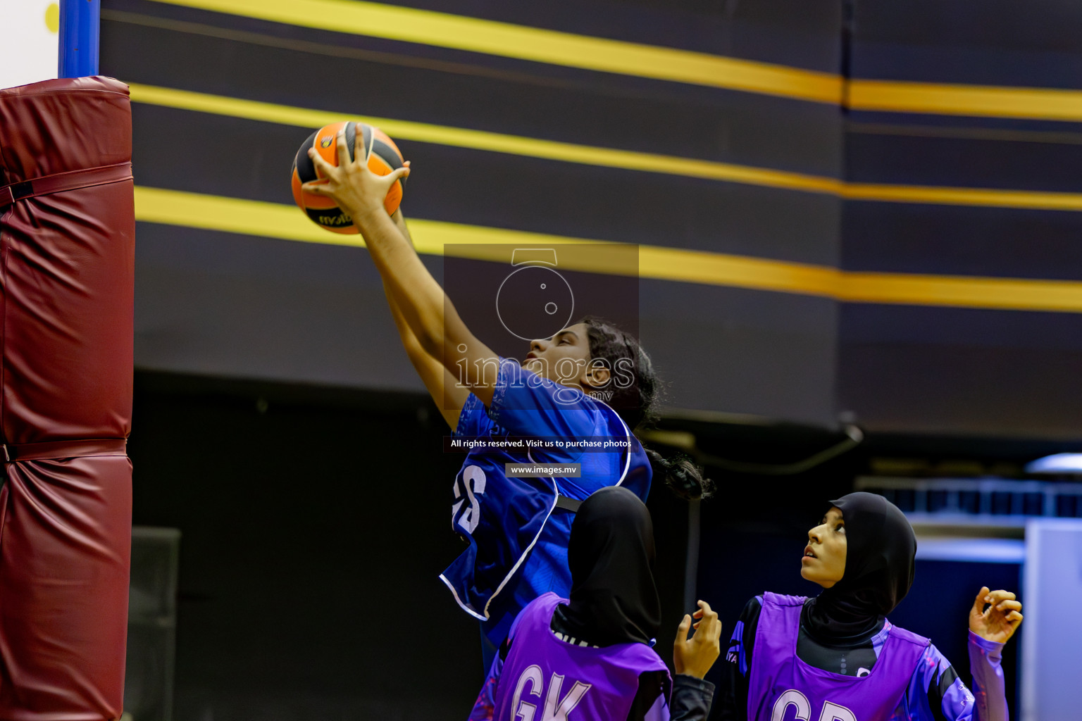 Day 8 of 24th Interschool Netball Tournament 2023 was held in Social Center, Male', Maldives on 3rd November 2023. Photos: Hassan Simah, Nausham Waheed / images.mv