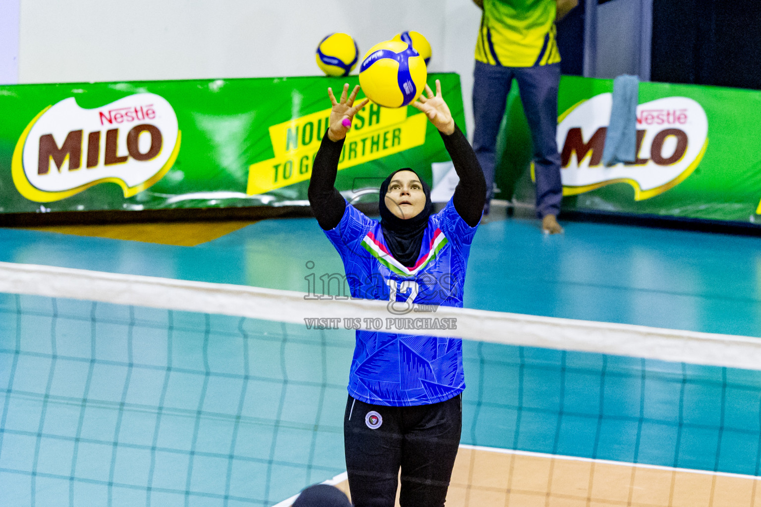 Day 3 of Women's Division of Milo VAM Cup 2024 held in Male', Maldives on Wednesday, 10th July 2024 at Social Center Indoor Hall Photos By: Nausham Waheed / images.mv