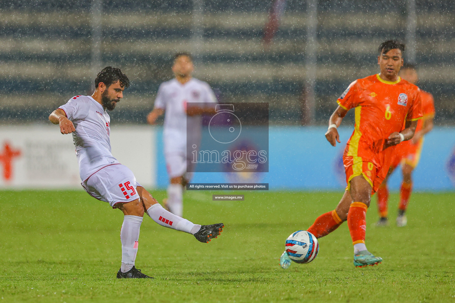 Bhutan vs Lebanon in SAFF Championship 2023 held in Sree Kanteerava Stadium, Bengaluru, India, on Sunday, 25th June 2023. Photos: Nausham Waheed, Hassan Simah / images.mv