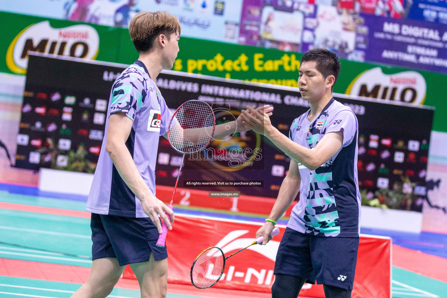 Finals of Li-Ning Maldives International Challenge 2023, was is held in Ekuveni Indoor Court, Male', Maldives on Saturday, 10th June 2023. Photos: Ismail Thoriq / images.mv