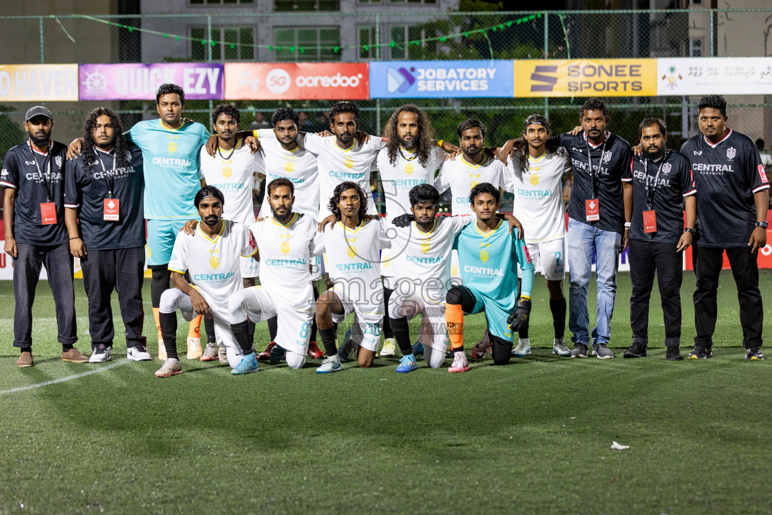 S Maradhoo vs S Meedhoo in Day 12 of Golden Futsal Challenge 2025 was held on Thursday, 16th January 2025, in Hulhumale', Maldives.
Photos: Hassan Simah / images.mv