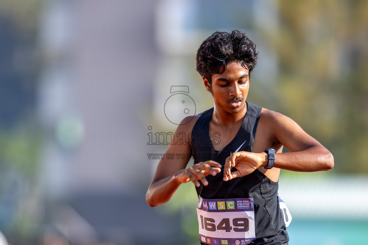 Day 4 of MWSC Interschool Athletics Championships 2024 held in Hulhumale Running Track, Hulhumale, Maldives on Tuesday, 12th November 2024. Photos by: Raaif Yoosuf / Images.mv