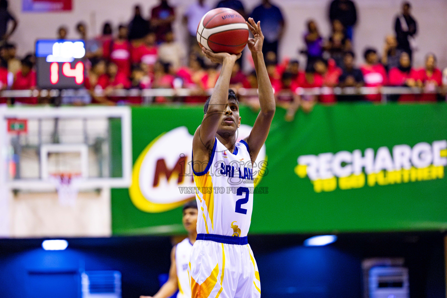 Maldives vs SriLanka in Day 1 of Under 16 Asian Cup SABA Qualifiers 2025 was held in Social Center, Male', Maldives on 12th June 2025. Photos: Nausham Waheed / images.mv