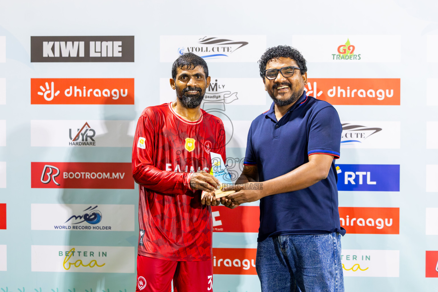 Eydhafushi vs Kihaadhoo in Day 2 of Better in Baa Futsal Fiesta 2025 Men's division held in B. Eydhafushi, Maldives on Thursday, 6th November 2025. Photos: Nausham Waheed / images.mv