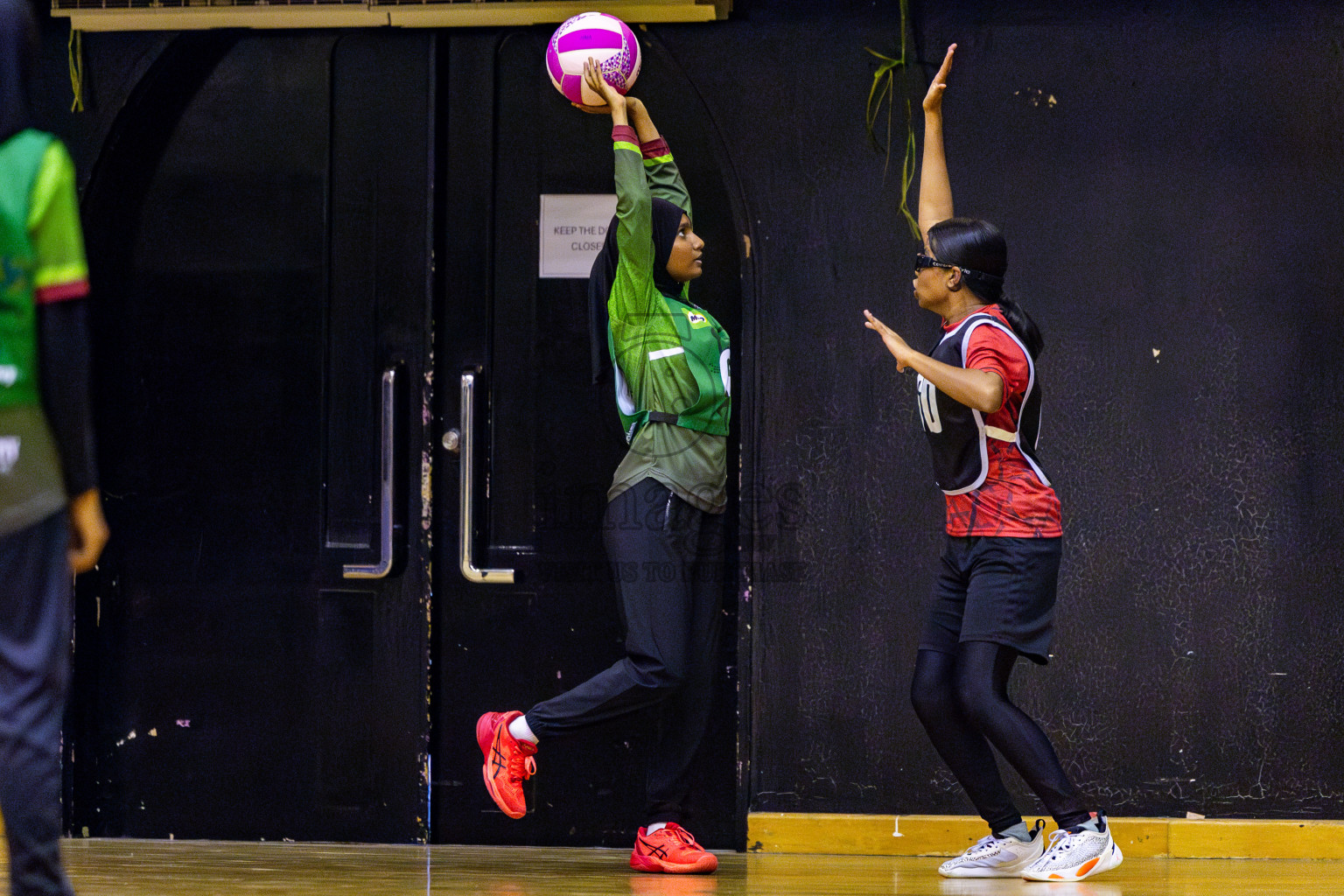 AIS Netball Academy vs Fiontti Sports Academy in Day 2 of 3rd Junior Championship - Netball association of Maldives, held at Social Center on Monday 20th January 2025 . Photos by Nausham Waheed