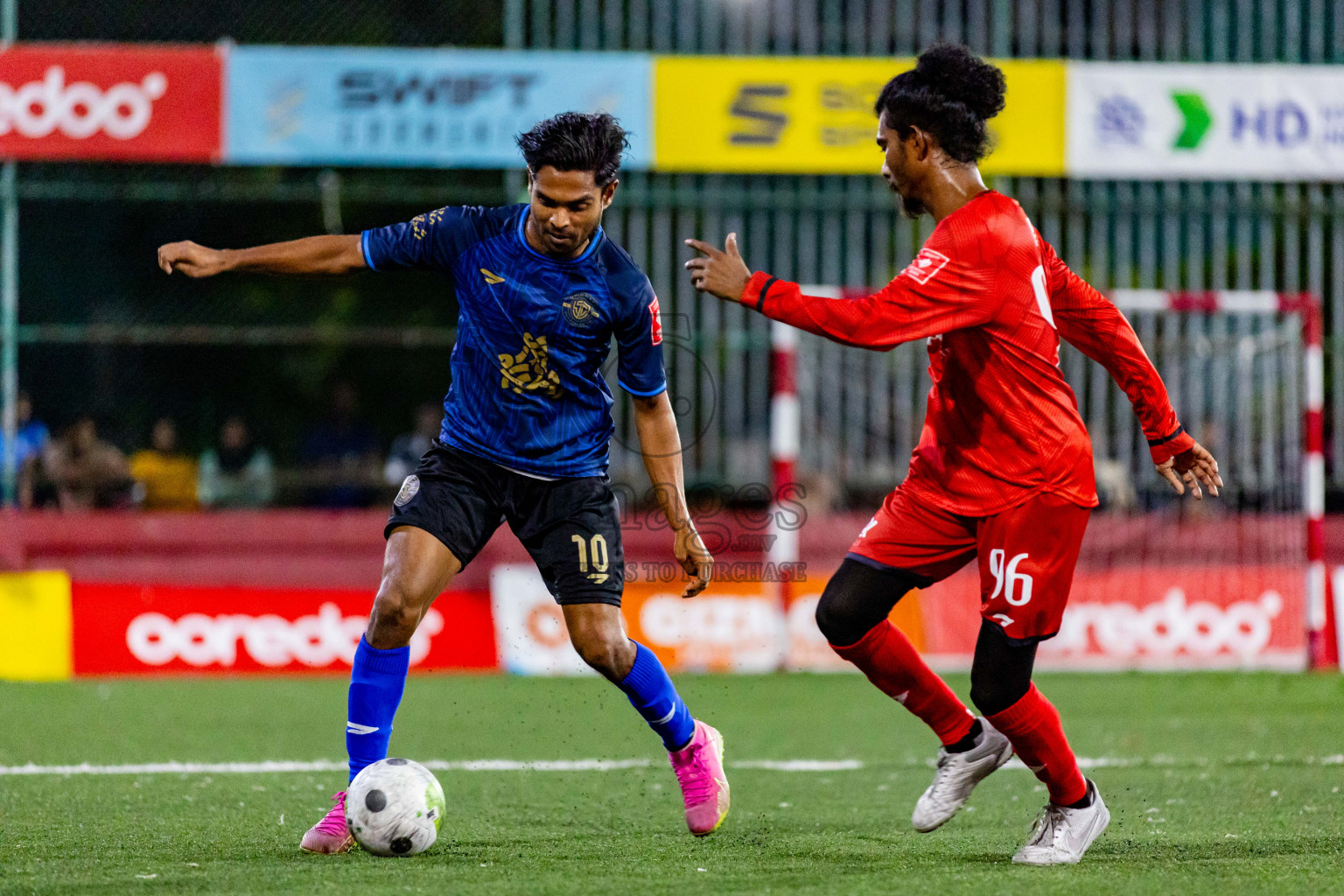 M Dhiggaru VS M Muli in Day 25 of Golden Futsal Challenge 2024 was held on Thursday , 8th February 2024 in Hulhumale', Maldives Photos: Nausham Waheed / images.mv