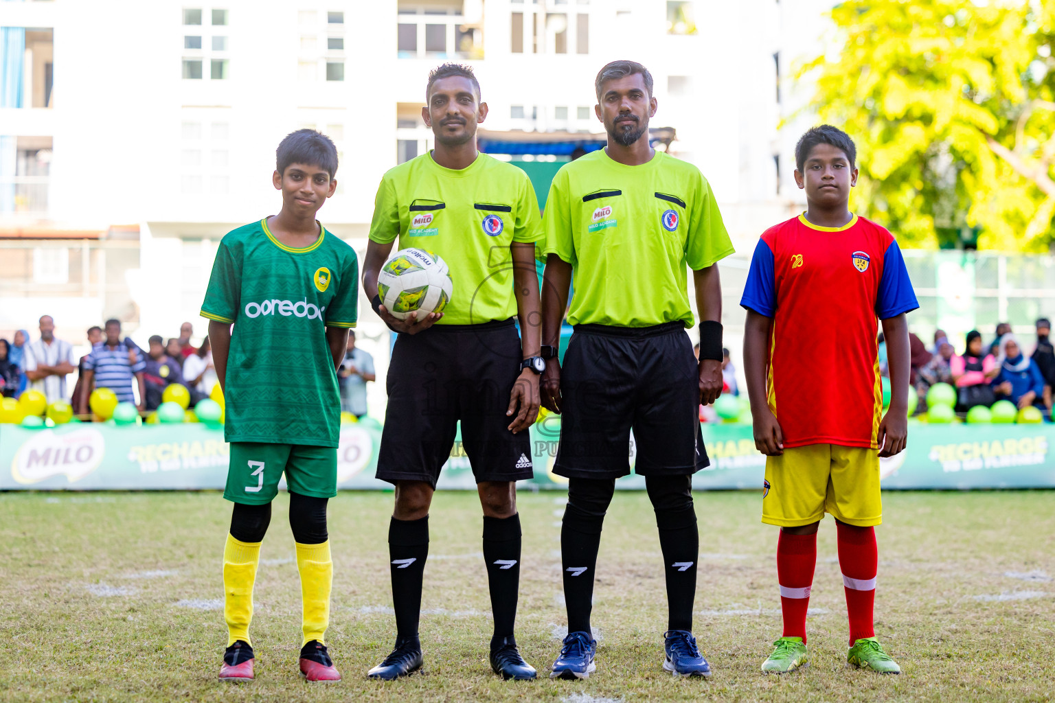 Day 3 of MILO Academy Championship 2025 (U-12) was held at Henveiru Stadium in Male', Maldives on Saturday, 3rd May 2025. Photos: Nausham Waheed / images.mv