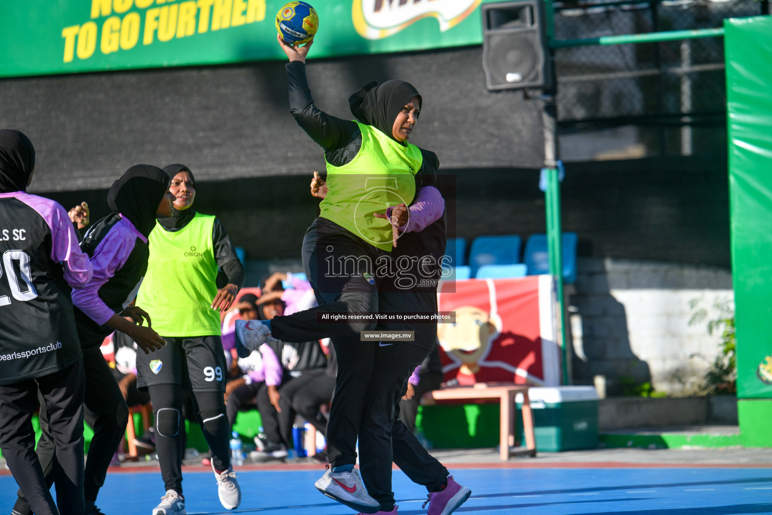 Day 8 of 6th MILO Handball Maldives Championship 2023, held in Handball ground, Male', Maldives on 27th May 2023 Photos: Nausham Waheed/ Images.mv