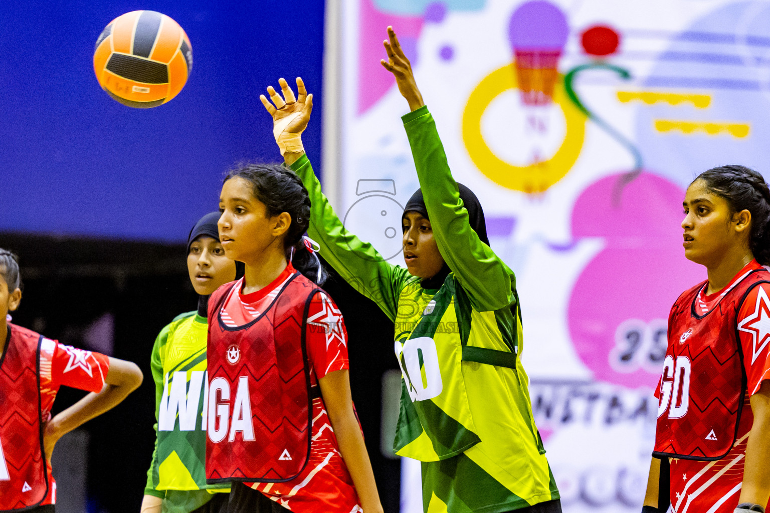 Day 14 of 25th Inter-School Netball Tournament was held in Social Center at Male', Maldives on Sunday, 25th August 2024. Photos: Nausham Waheed / images.mv