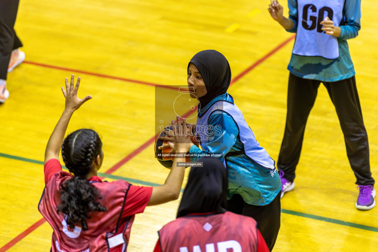 Day3 of 24th Interschool Netball Tournament 2023 was held in Social Center, Male', Maldives on 29th October 2023. Photos: Nausham Waheed, Mohamed Mahfooz Moosa / images.mv