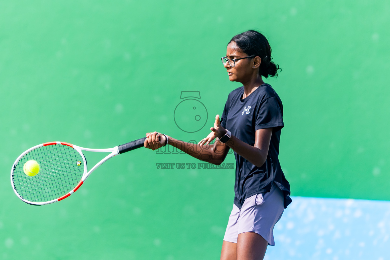 Day 8 of ATF Maldives Junior Open Tennis was held in Male' Tennis Court, Male', Maldives on Thursday, 19th December 2024. Photos: Nausham Waheed/ images.mv