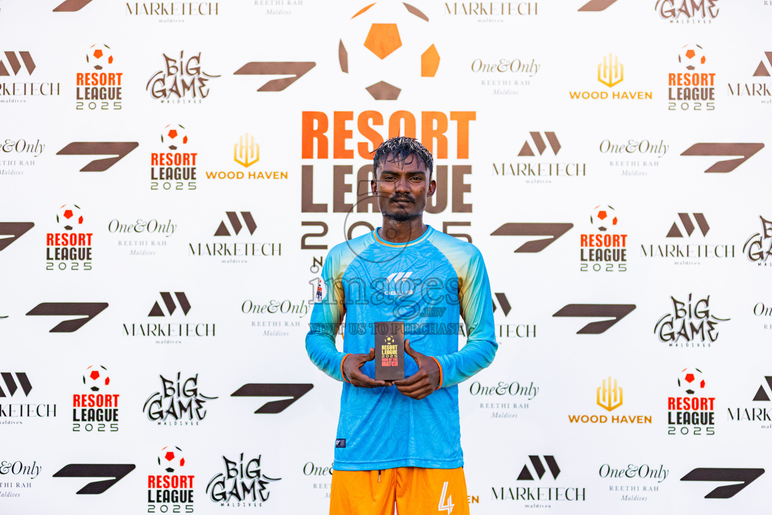 OBLU Sangeli vs The Ritz Carlton in Resort League 2025 (North Male Zone) day 11 was held on Saturday, 13th September 2025 in One And Only Reethi Rah Maldives Resort, Photos: Areef Adam / images.mv
