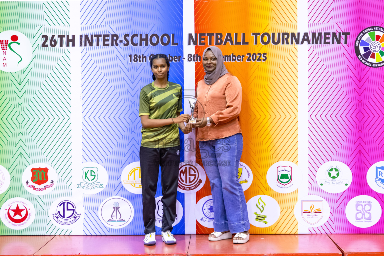 Finals of 26th Inter-School Netball Tournament 2025 was held in Social Center Indoor Hall on Saturday, 8th November 2025. Photos: Mohamed Mahfooz Moosa / images.mv