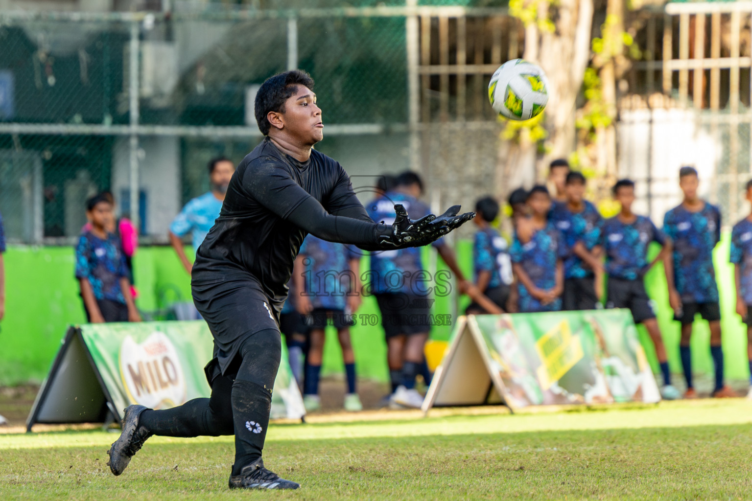 Day 4 of MILO Academy Championship 2024 (U-14) was held in Henveyru Stadium, Male', Maldives on Sunday, 3rd November 2024. 
Photos: Hassan Simah / Images.mv