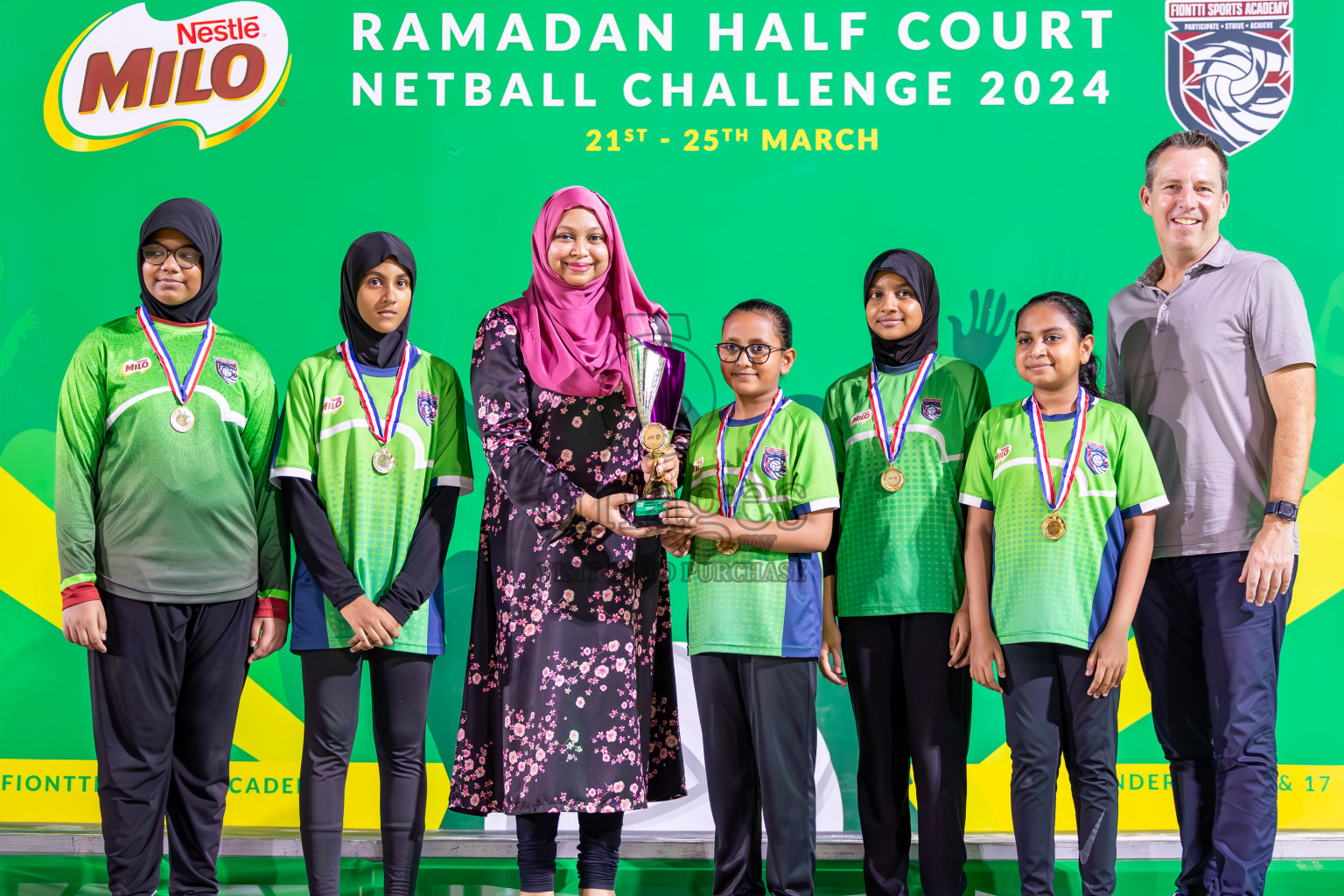 Finals of Milo Ramadan Half Court Netball Challenge on 24th March 2024, held in Central Park, Hulhumale, Male', Maldives
Photos: Ismail Thoriq / imagesmv