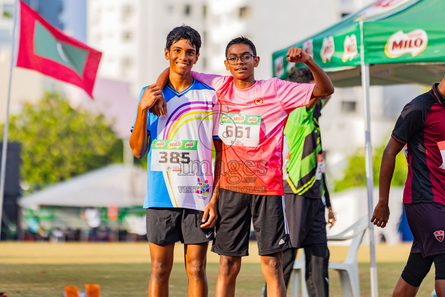 Day 3 of Inter-school Athletics Championship 2025 held in Ekuveni Synthetic Track, Male', Maldives on Wednesday, 08th October 2025. Photos by: Areef Adam  / Images.mv