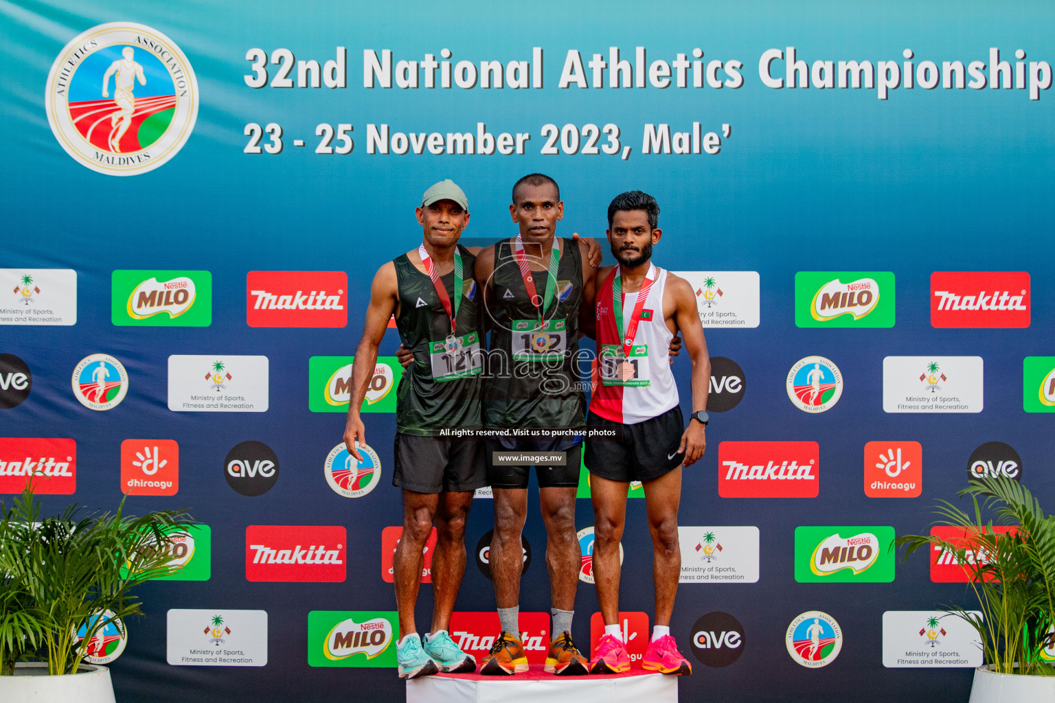 Day 2 of National Athletics Championship 2023 was held in Ekuveni Track at Male', Maldives on Friday, 24th November 2023. Photos: Hassan Simah / images.mv