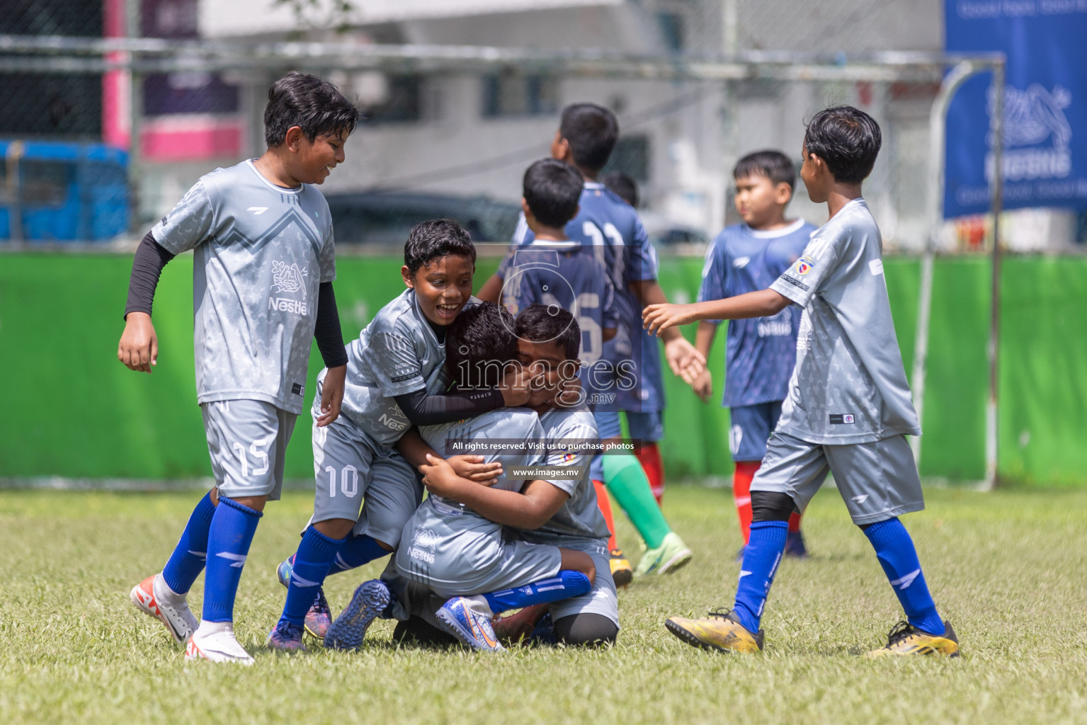 Day 2 of Nestle kids football fiesta, held in Henveyru Football Stadium, Male', Maldives on Thursday, 12th October 2023 Photos: Shuu Abdul Sattar / mages.mv