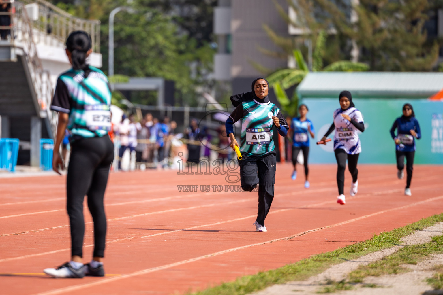 Day 6 of MWSC Interschool Athletics Championships 2024 held in Hulhumale Running Track, Hulhumale, Maldives on Thursday, 14th November 2024. Photos by: Ismail Thoriq / Images.mv