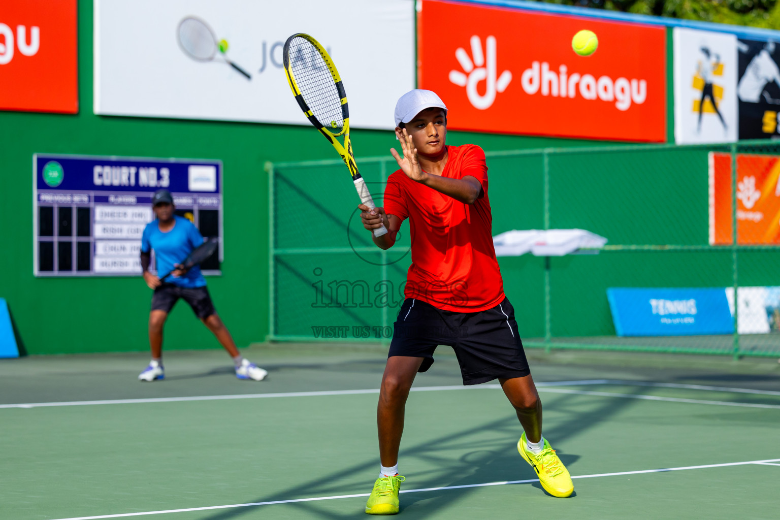 Day 2 of ATF Maldives Junior Open Tennis was held in Male' Tennis Court, Male', Maldives on Tuesday, 10th December 2024. Photos: Nausham Waheed / images.mv