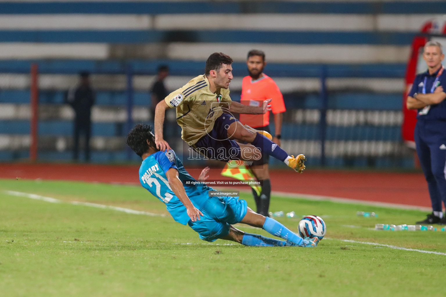 India vs Kuwait in SAFF Championship 2023 held in Sree Kanteerava Stadium, Bengaluru, India, on Tuesday, 27th June 2023. Photos: Nausham Waheed, Hassan Simah / images.mv