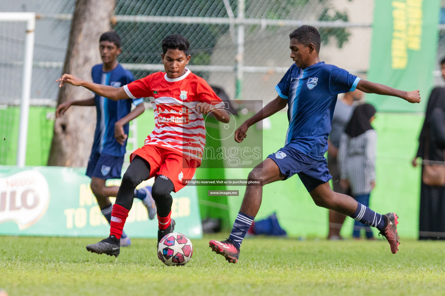 Day 1 of MILO Academy Championship 2023 (u14) was held in Henveyru Stadium Male', Maldives on 3rd November 2023. Photos: Nausham Waheed / images.mv