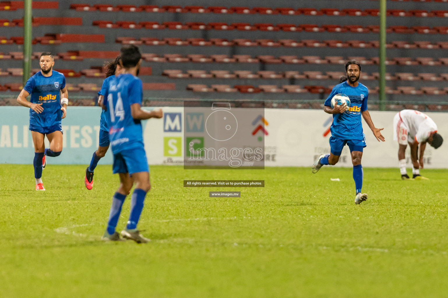 Kuda Henveiru United vs Buru Sports Club in 2nd Division 2022 on 14th July 2022, held in National Football Stadium, Male', Maldives Photos: Hassan Simah / Images.mv