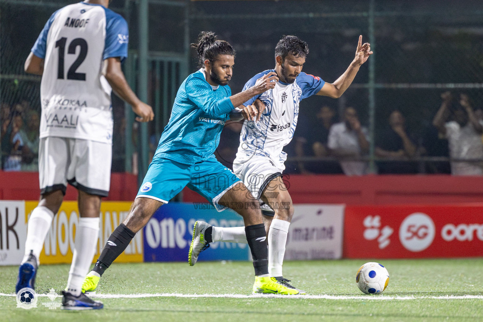 V. Fulidhoo vs V. Felidhoo in Day 12 of Golden Futsal Challenge 2025 was held on Thursday, 16th January 2025, in Hulhumale', Maldives Photos: Mohamed Mahfooz Moosa / images.mv