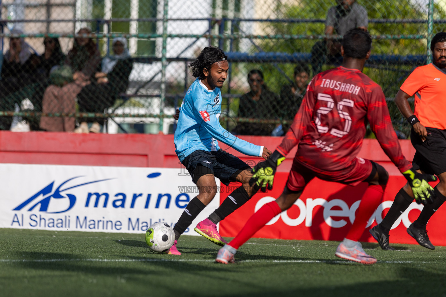 F Nilandhoo vs F Feeali in Day 20 of Golden Futsal Challenge 2024 was held on Saturday , 3rd February 2024 in Hulhumale', Maldives Photos: Nausham Waheed / images.mv