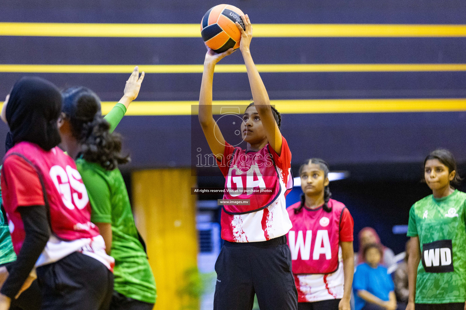 Day2 of 24th Interschool Netball Tournament 2023 was held in Social Center, Male', Maldives on 28th October 2023. Photos: Nausham Waheed / images.mv