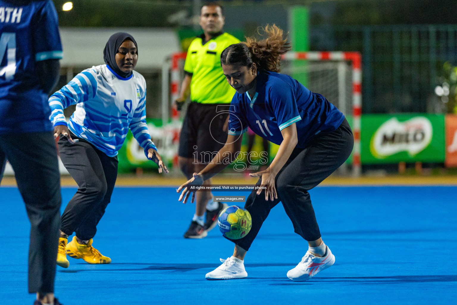 Quarter Final of 7th Inter-Office/Company Handball Tournament 2023, held in Handball ground, Male', Maldives on Friday, 20th October 2023 Photos: Nausham Waheed/ Images.mv