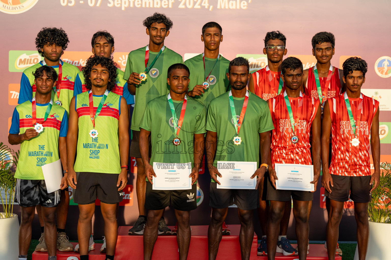 Day 3 of 33rd National Athletics Championship was held in Ekuveni Track at Male', Maldives on Saturday, 7th September 2024. Photos: Suaadh Abdul Sattar / images.mv