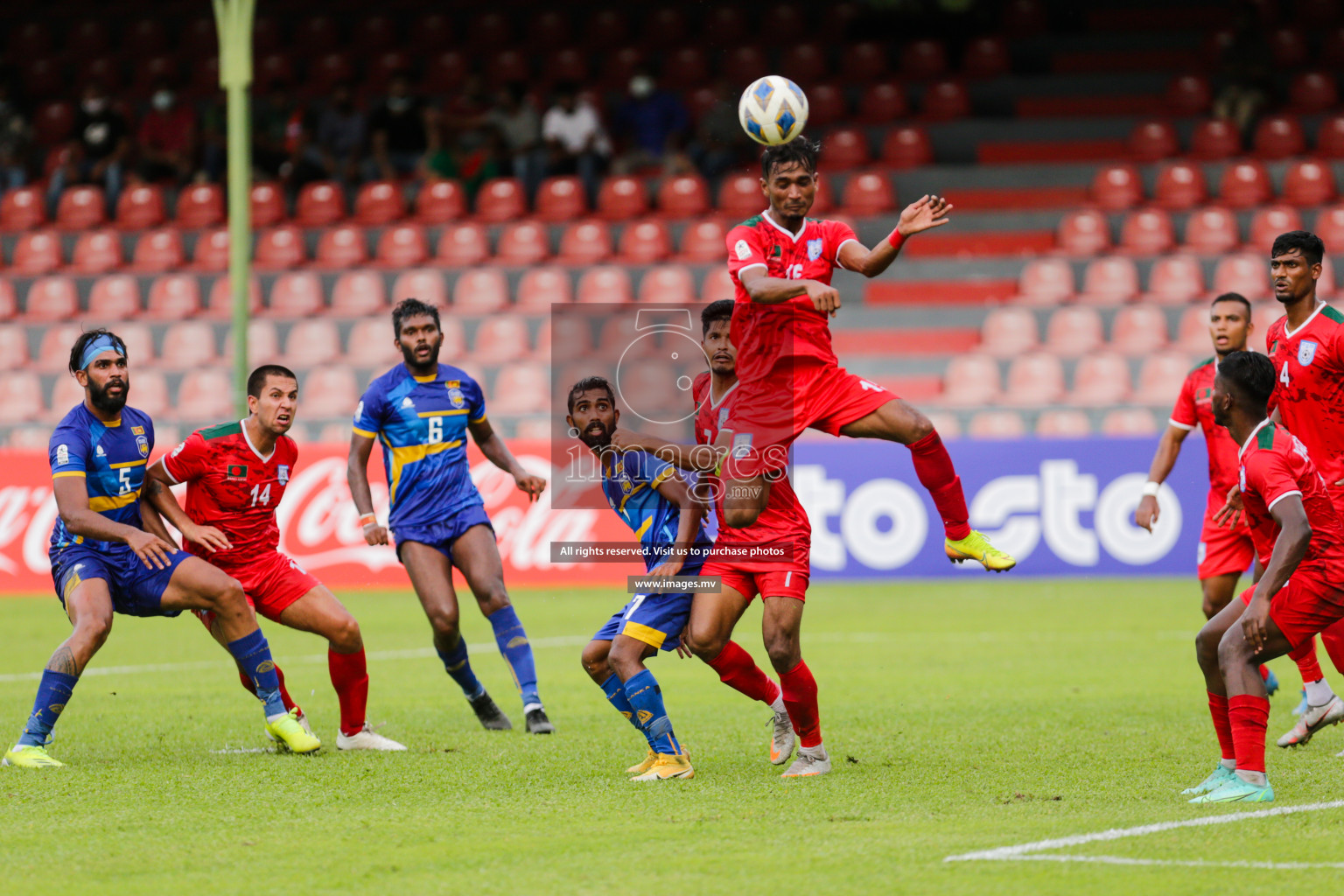 Bangladesh vs Sri Lanka in SAFF Championship 2021 held on 1st October 2021 in Galolhu National Stadium, Male', Maldives